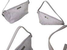 Load image into Gallery viewer, GUCCI グッチ GG柄 ワンショルダーバッグ ポーチ 07198 イタリア製 キャンバス レザー パープル シルバー金具 美品 中古 4c074448