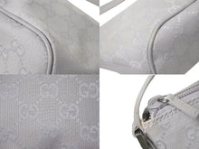 Load image into Gallery viewer, GUCCI グッチ GG柄 ワンショルダーバッグ ポーチ 07198 イタリア製 キャンバス レザー パープル シルバー金具 美品 中古 4c074448
