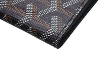 Load image into Gallery viewer, 極美品 GOYARD ゴヤール SAINT MARC サンマルク パスケース カードケース ブラック ヘリンボーン柄 中古 4c074453