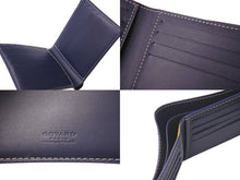 Load image into Gallery viewer, 極美品 GOYARD ゴヤール ヴィクトワール ウォレット 二つ折り財布 ネイビー ゴヤールディンキャンバス 中古 4c074455
