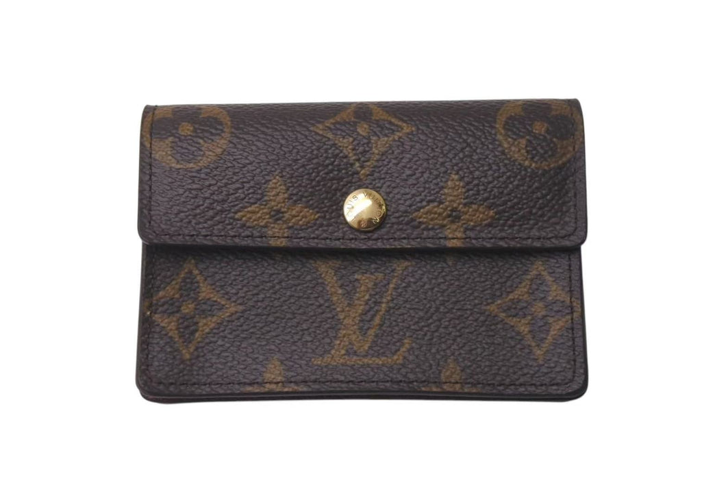 LOUIS VUITTON ルイヴィトン ポルトモネ プラ コインケース M61930 モノグラムキャンバス ブラウン ゴールド金具 美品 中古 4c074456