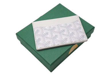 新品同様 GOYARD ゴヤール サンシュルピス カードケース 名刺入れ STSULPPMLTY08CL08X PVC レザー ホワイト 中古 4c074458