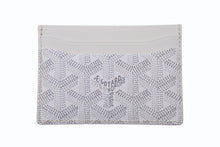 Load image into Gallery viewer, 新品同様 GOYARD ゴヤール サンシュルピス カードケース 名刺入れ STSULPPMLTY08CL08X PVC レザー ホワイト 中古 4c074458