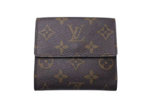 Load image into Gallery viewer, LOUIS VUITTON ルイヴィトン ポルトモネ ピエ カルトクレディ 三つ折り財布 M61652 ブラウン ゴールド金具 美品 中古 4c074461