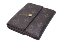 Load image into Gallery viewer, LOUIS VUITTON ルイヴィトン ポルトモネ ピエ カルトクレディ 三つ折り財布 M61652 ブラウン ゴールド金具 美品 中古 4c074461