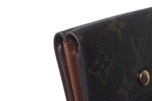 Load image into Gallery viewer, LOUIS VUITTON ルイヴィトン ポルトモネ ピエ カルトクレディ 三つ折り財布 M61652 ブラウン ゴールド金具 美品 中古 4c074461