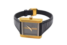 画像をギャラリービューアに読み込む, Christian Dior クリスチャンディオール 腕時計 SWISS MADE GP メタル レザー ブラック ゴールド金具 美品 中古 4c074466