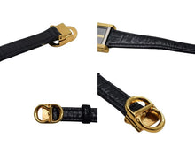 画像をギャラリービューアに読み込む, Christian Dior クリスチャンディオール 腕時計 SWISS MADE GP メタル レザー ブラック ゴールド金具 美品 中古 4c074466