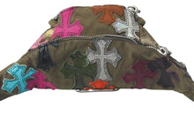 Load image into Gallery viewer, CHROME HEARTS クロムハーツ SNAT PACK MINI MULTI スナットパックミニ マルチクロスパッチ ボディーバッグ 美品 中古 4c074472