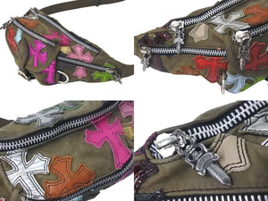 CHROME HEARTS クロムハーツ SNAT PACK MINI MULTI スナットパックミニ マルチクロスパッチ ボディーバッグ 美品 中古 4c074472
