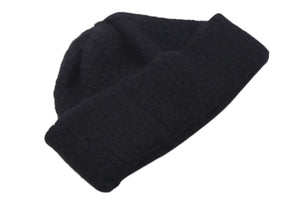 CHANEL シャネル Cashmere Knit カシミヤ ビーニー ブラック ニットキャップ 新タグ ココマーク 美品 中古 4c074474
