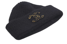 Load image into Gallery viewer, CHANEL シャネル Cashmere Knit カシミヤ ビーニー ブラック ニットキャップ 新タグ ココマーク 美品 中古 4c074474