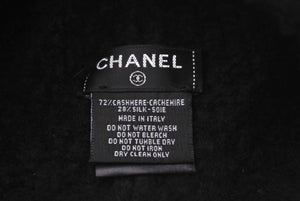 CHANEL シャネル Cashmere Knit カシミヤ ビーニー ブラック ニットキャップ 新タグ ココマーク 美品 中古 4c074474