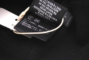 未使用 CHANEL シャネル Cashmere Knit Beanie カシミヤニットビーニー ココマーク ブラック 0番台 中古 4c074475
