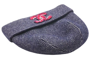 CHANEL シャネル Cashmere Embroidery Coco Mark Beanie カシミヤ 刺繍 ココマークビーニー ネイビー 美品 中古 4c074477