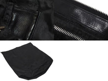 Load image into Gallery viewer, CHROME HEARTS クロムハーツ MINI SLOUCHY MO BAG ミニスラウチ バッグ ハンドバッグ レザー ブラック シルバー金具 美品 中古 4c074482