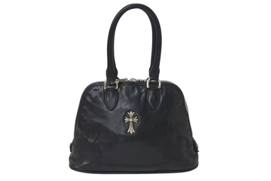 CHROME HEARTS クロムハーツ MINI SLOUCHY MO BAG ミニスラウチ バッグ ハンドバッグ レザー ブラック シルバー金具 美品 中古 4c074482