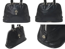 Load image into Gallery viewer, CHROME HEARTS クロムハーツ MINI SLOUCHY MO BAG ミニスラウチ バッグ ハンドバッグ レザー ブラック シルバー金具 美品 中古 4c074482