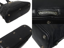 Load image into Gallery viewer, CHROME HEARTS クロムハーツ MINI SLOUCHY MO BAG ミニスラウチ バッグ ハンドバッグ レザー ブラック シルバー金具 美品 中古 4c074482