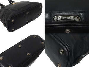 CHROME HEARTS クロムハーツ MINI SLOUCHY MO BAG ミニスラウチ バッグ ハンドバッグ レザー ブラック シルバー金具 美品 中古 4c074482