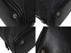 CHROME HEARTS クロムハーツ MINI SLOUCHY MO BAG ミニスラウチ バッグ ハンドバッグ レザー ブラック シルバー金具 美品 中古 4c074482