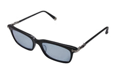 画像をギャラリービューアに読み込む, CHROME HEARTS クロムハーツ FUN HATCH-A サングラス サイズ54□18-148 ブルーレンズ シルバー ブラック925 美品 中古 4c074483 