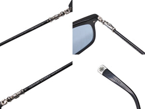 CHROME HEARTS クロムハーツ FUN HATCH-A サングラス サイズ54□18-148 ブルーレンズ シルバー ブラック925 美品 中古 4c074483 