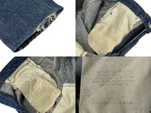 Load image into Gallery viewer, CHROME HEARTS クロムハーツ リーバイス デニムパンツ クロスパッチ クロスボール ダガー シルバー925 ブルー ブラウン 美品 中古 4c074484