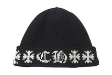 Load image into Gallery viewer, 新品同様 CHROME HEARTS クロムハーツ ビーニー ニットキャップ BIG DADDY ビッグ ダディ カシミア ブラック ワンサイズ 中古 4c074491
