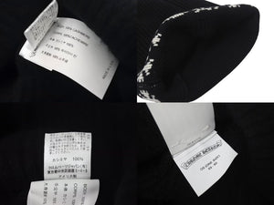 新品同様 CHROME HEARTS クロムハーツ ビーニー ニットキャップ BIG DADDY ビッグ ダディ カシミア ブラック ワンサイズ 中古 4c074491