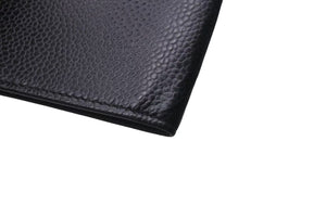 CHANEL シャネル Caviar Skin Passport case キャビアスキン パスポートケース 18番台 ブラック 美品 中古 4c074496