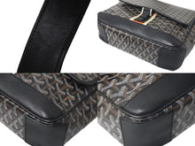 Load image into Gallery viewer, GOYARD GRAND BLEU MM ゴヤール グランブルーMM ショルダーバッグ ブラック PVC×レザー 美品 中古 4c074497