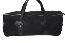画像をギャラリービューアに読み込む, クロムハーツ Chrome Hearts Duffle Gym ダッフルジムバッグ ボストンバッグ ナイロン レザー ブラック シルバー金具 美品 中古 4c074498 