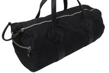 画像をギャラリービューアに読み込む, クロムハーツ Chrome Hearts Duffle Gym ダッフルジムバッグ ボストンバッグ ナイロン レザー ブラック シルバー金具 美品 中古 4c074498 