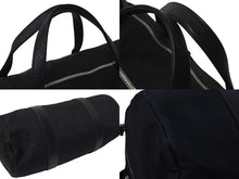画像をギャラリービューアに読み込む, クロムハーツ Chrome Hearts Duffle Gym ダッフルジムバッグ ボストンバッグ ナイロン レザー ブラック シルバー金具 美品 中古 4c074498 