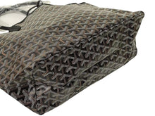 Load image into Gallery viewer, 新品未使用 GOYARD ゴヤール サンルイPM バッグ トートバッグ STLOUIPMLTY09CL09P PVC レザー ヘリンボーン ブラック 中古 4c074499