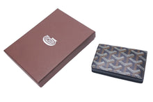Load image into Gallery viewer, 極美品 GOYARD ゴヤール マルゼルブ カードケース ブラウン ブラック PVC レザー MALESHPMLTY01CL01X 中古 4c074501