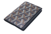 Load image into Gallery viewer, 極美品 GOYARD ゴヤール マルゼルブ カードケース ブラウン ブラック PVC レザー MALESHPMLTY01CL01X 中古 4c074501