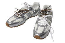 Load image into Gallery viewer, 新品未使用 MIUMIU ミュウミュウ NewBalance ニューバランス 530 SL Silver Pack レザー メッシュ シルバー ブラウン サイズ43 中古 4c074506