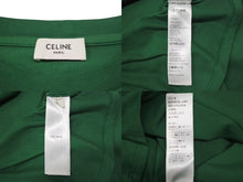 Load image into Gallery viewer, CELINE セリーヌ Crop Top Logo T Shirt クロップド ロゴ T シャツ グリーン レディース 2X761501F 美品 中古 4c074509