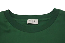 Load image into Gallery viewer, CELINE セリーヌ Crop Top Logo T Shirt クロップド ロゴ T シャツ グリーン レディース 2X761501F 美品 中古 4c074509
