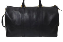 Load image into Gallery viewer, CHANEL シャネル ココマーク ボストンバッグ キャビアスキン 5番台 レザー ブラック 美品 中古 4c074515