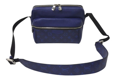 LOUIS VUITTON ルイヴィトン アウトドアメッセンジャーPM タイガラマ コバルト ショルダーバッグ M30242 PVC レザー 美品 中古 4c074518