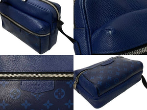 LOUIS VUITTON ルイヴィトン アウトドアメッセンジャーPM タイガラマ コバルト ショルダーバッグ M30242 PVC レザー 美品 中古 4c074518