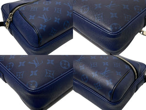 LOUIS VUITTON ルイヴィトン アウトドアメッセンジャーPM タイガラマ コバルト ショルダーバッグ M30242 PVC レザー 美品 中古 4c074518
