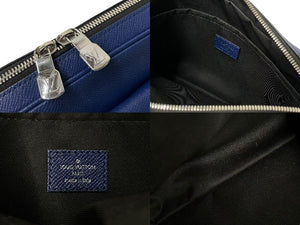 LOUIS VUITTON ルイヴィトン アウトドアメッセンジャーPM タイガラマ コバルト ショルダーバッグ M30242 PVC レザー 美品 中古 4c074518