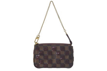Load image into Gallery viewer, 極美品 LOUIS VUITTON ルイヴィトン モノグラム ミニポシェット アクセソワール ダミエパイエット N63176 スパンコール 中古 4c074520