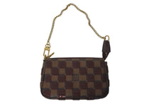 Load image into Gallery viewer, 極美品 LOUIS VUITTON ルイヴィトン モノグラム ミニポシェット アクセソワール ダミエパイエット N63176 スパンコール 中古 4c074520