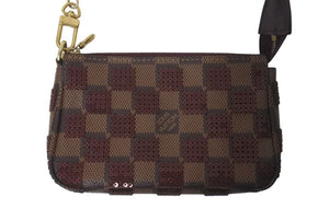 極美品 LOUIS VUITTON ルイヴィトン モノグラム ミニポシェット アクセソワール ダミエパイエット N63176 スパンコール 中古 4c074520
