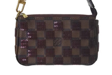 Load image into Gallery viewer, 極美品 LOUIS VUITTON ルイヴィトン モノグラム ミニポシェット アクセソワール ダミエパイエット N63176 スパンコール 中古 4c074520